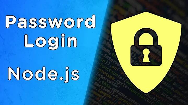 Build Node.js User Authentication - Password Login