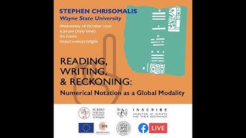 Stephen Chrisomalis’s SCRIBO Seminar, 28 October 2020 - Modalities in conveying numbers