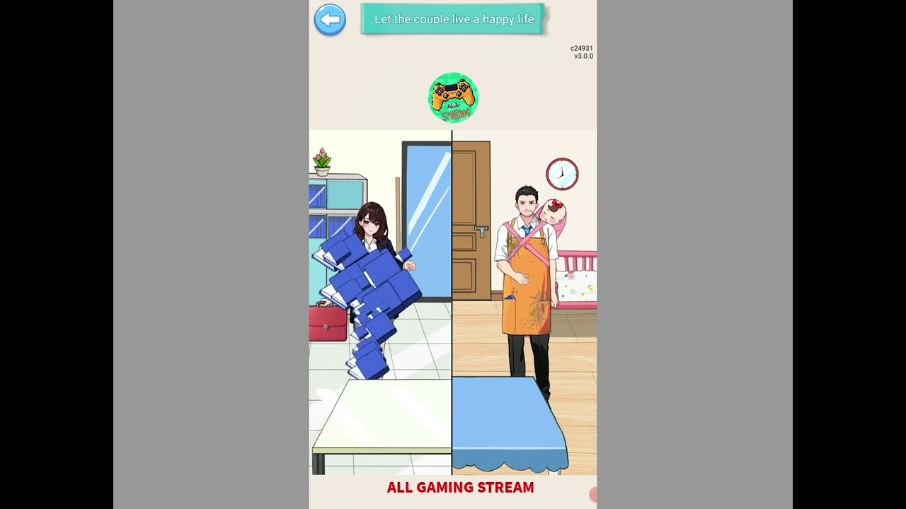 Crazy Brain Puzzle Level 61 | let the couple live a happy life Gameplay 