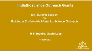 IOG - Skill Building Session: Building a Sustainable Model for Science Outreach