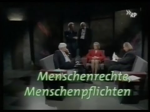Menschenrechte, Menschenpflichten 45. Baden-Badener DISPUT (1998) mit Peter Sloterdijk u.a.