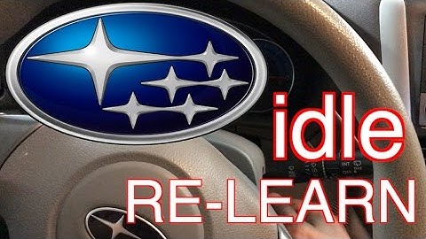 Subaru idle fix - idle relearn