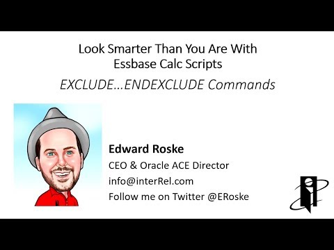 Essbase EXCLUDE & ENDEXCLUDE Commands