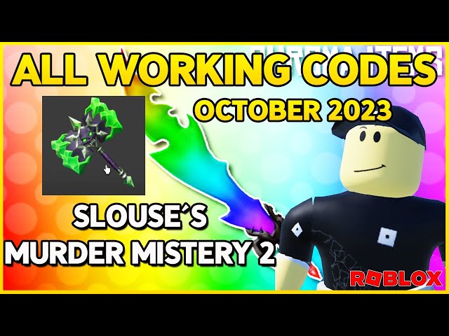 ALL NEW MURDER MYSTERY 2 CODES 2021 (ROBLOX) 