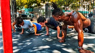 Can these 2 teenagers complete the 50 pull up 100 push-ups challenge I’m under 5 mins @BrolyGainz007