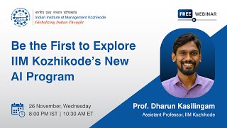 IIM Kozhikode AI Product Development and Innovation | AI Product Development Career | Simplilearn