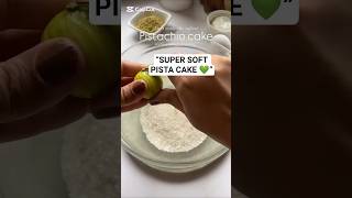 Bakery Style Pistachio Cake 💚 Super Soft &amp; Moist (Oven Recipe) #Shorts #easyrecipe #syedasanakitchen