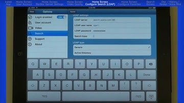 Mitel® BluStar™ for iPad Client - Module 3 Home Screen Video Quality / Configure Search (LDAP)