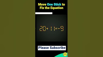 Matchstick puzzle with answer | Math puzzle game | Fix The Equation by moving 1 stick | Improve IQ
