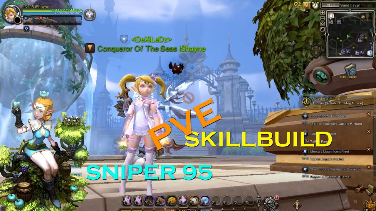 Sniper Level 95 PVE Skill Build In Dragon Nest SEA 2021