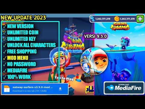 SUBWAY SURFERS APK MOD DINHEIRO INFINITO V 3.18.0 ATUALIZADO 2023 