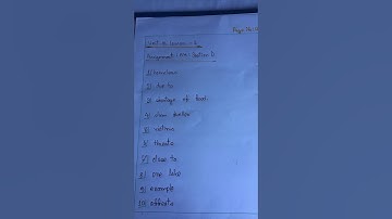 Class 9-10 English assignment 4th week