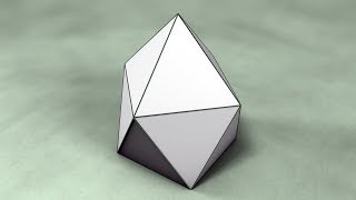 Net of Gyroelongated Square Pyramid / Развертка cкрученно удлинённой четырёхугольной пирамиды (J10)