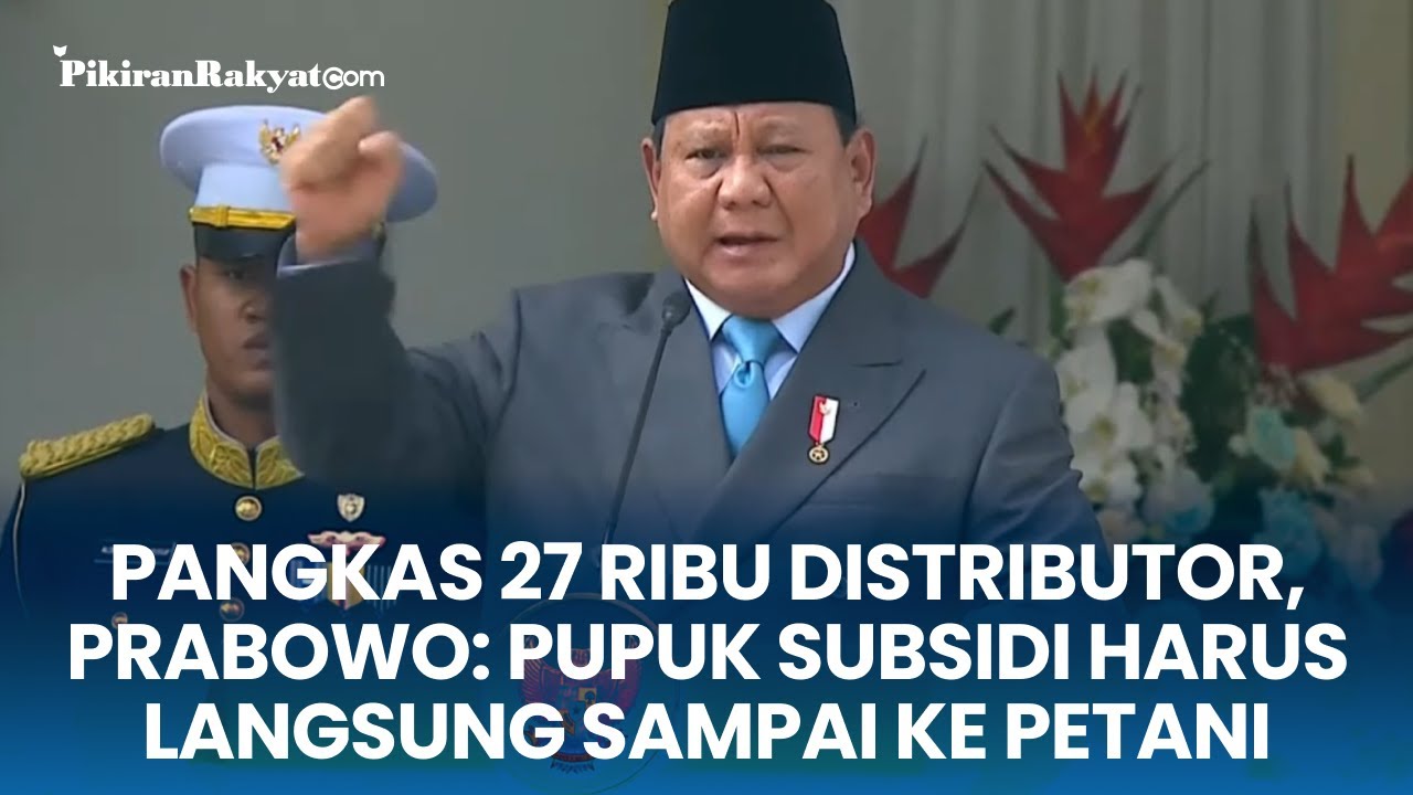 Pangkas 27 Ribu Distributor, Prabowo: Pupuk Subsidi Harus Langsung Sampai ke Petani