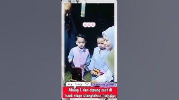 Abang L & cipung saat dibackstage tadi malam #lestikejora #rizkybillar #levianbillar #leslar #cipung