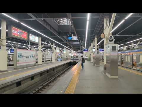 9月6日南海なんば駅 南海7000系 7177F 入線