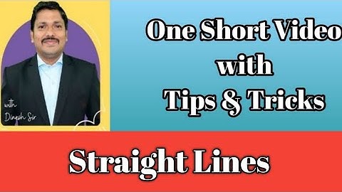MHT-CET 2021 | Straight Lines | Tips And Tricks by Dinesh Sir
