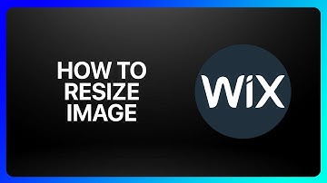 How To Resize Image In Wix Tutorial