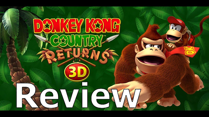 Donkey kong country returns 3ds review năm 2024