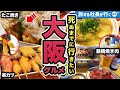 大阪42歳1泊2日食い倒れグルメ旅。鶴橋焼き肉・たこ焼き・串カツと堪能しすぎた。【観光・旅行動画】