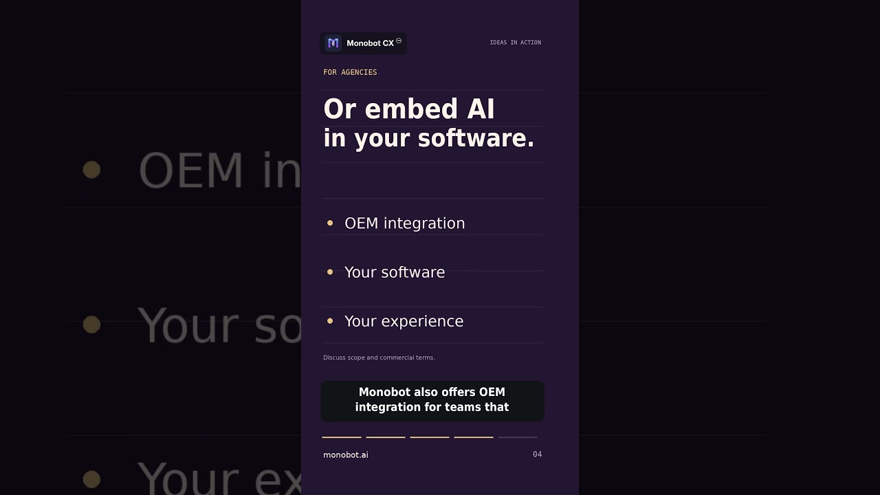 Thumbnail: Agencies: Offer AI Under Your Brand | Monobot #Shorts