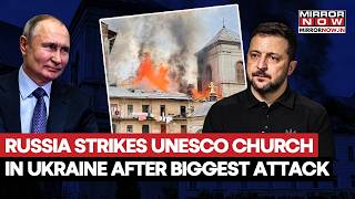 UKRAINIAN CHURCH ATTACKED! Russia Strikes St Andrews In Lviv As Putin Launches Biggest Drone Barrage