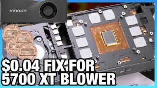 Fixing the RX 5700 XT Cooler for $0.04 | Paste & Washers vs. Thermal Pad