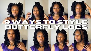 9 WAYS TO STYLE SHORT BUTTERFLY LOCS ?