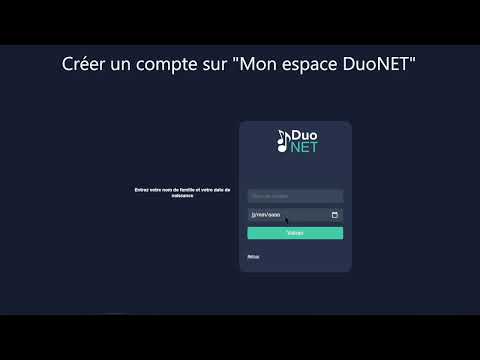 Connexion à Mon espace DuoNET