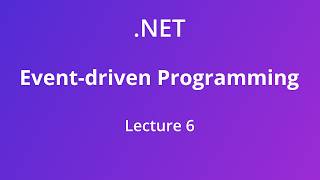 Famous Event-driven Programming - Lecture 6 (Chapter 8: Strings) Profile