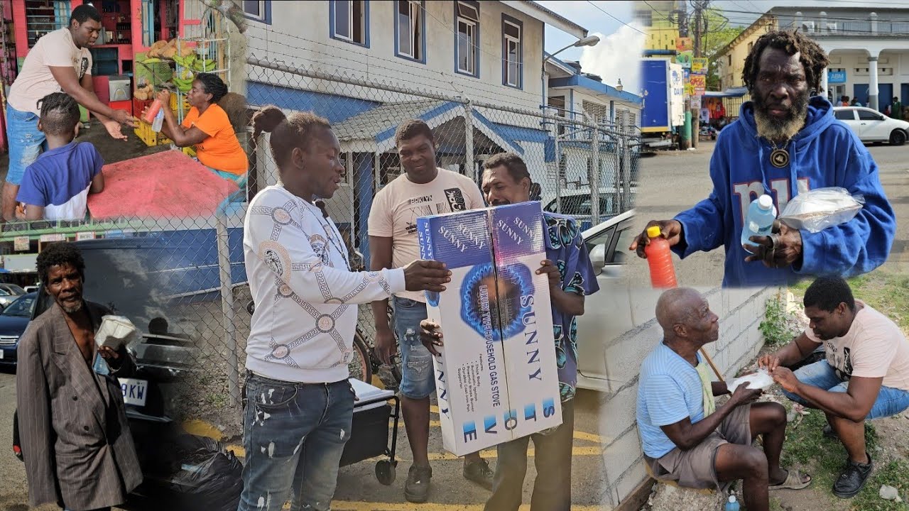 Feeding the homeless and less fortunate  Fry Chicken  Stew Peas  curry turkey neck