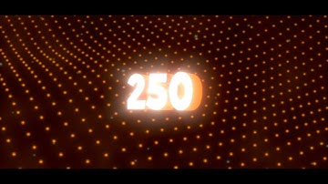 Thanks for 250! (Blender intro template)
