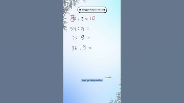 Cara cepat pembagian. #matematikasd khusus pembagian 9. #shorts #youtubeshorts #matematika #math