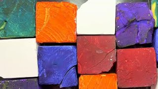 soft vibrant dyed bsn gymchalk crumbles compilation ASMR screenshot 5