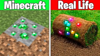Realistic Minecraft | Real Life vs Minecraft | Realistic Slime, Water, Lava #613