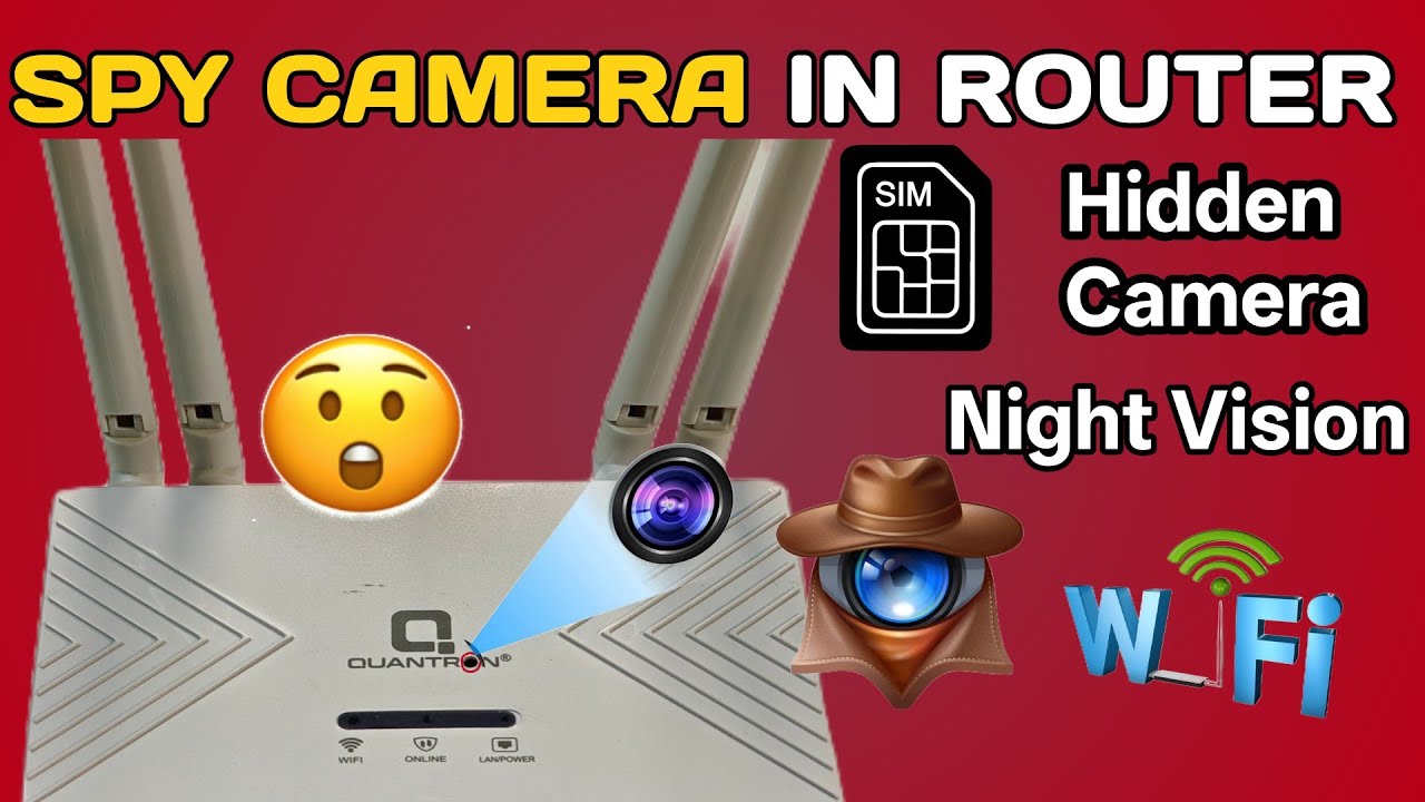 Spy Camera in Router | WiFi Router | Hidden Camera | Best Spy Device ...
