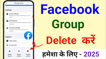Facebook group delete 2025 | Facebook group delete kare | How to delete facebook group permanently
