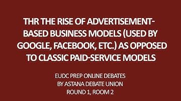 THR the rise of advertisement-based business models as opposed to classic paid-service models.