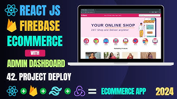 Build Ecommerce App with React And Firebase | Project Deploy | React Projects For Beginners #42