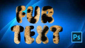 How to Create Fur Text Effect in Photoshop