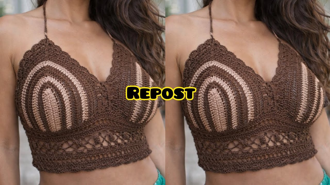 ✂️ Cropped de Crochê Passo a Passo Completo 