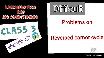 R &AC ll class3 ll moderate problem on reversed carnot cycle