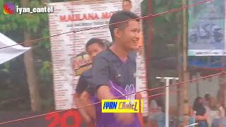 aksi Luli aldiana Bersama Cahyo kebel di turnamen Voli Subang.