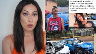 YOUTUBER ITALIANI INCIDENTE IN  LAMBORGHINI 😔MU0R3 BIMBO | #dicolamia Ambra Raza