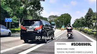 08/12/2026 SLE to BKE #SDB8989L Toyota Alphard cut over double white line & driving on chevron