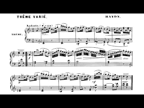 Haydn: Variations in C major, Hob.XVII:5 - Dezső Ránki, 1973 - Hungaroton SLPX 11626