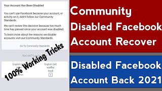 How To Recover Community Standard Disabled Facebook Account 2021 || By Sozol Islam Sany