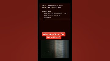#short Whatsapp Spam Bot With 6 lines???