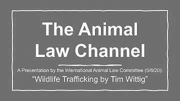 Wildlife Trafficking in the Maritime Industry (12/3/20)