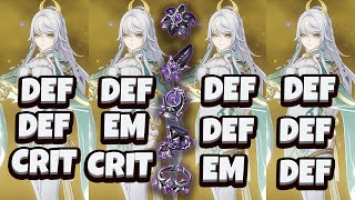 C0 R1 Zibai Defense Vs Elemental Mastery Vs Crit Damage